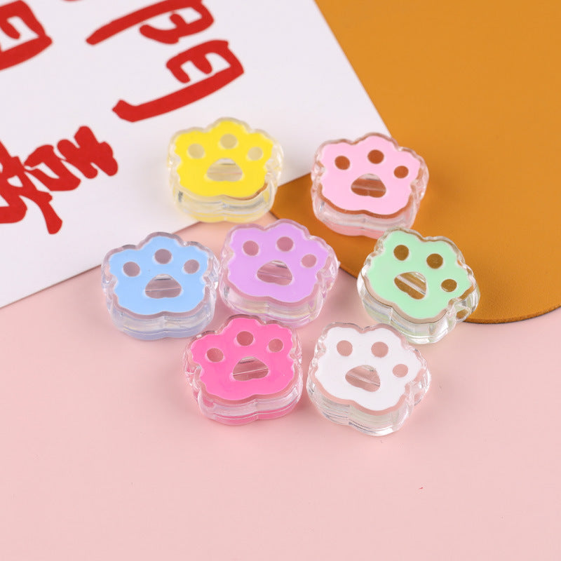Transparent Enamel Lollipop Series Acrylic Beads 20-30mm Playful Mixed 20pcs 25