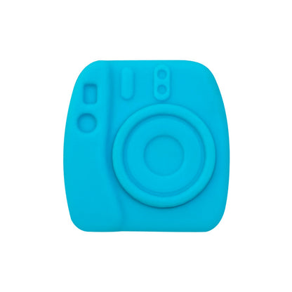 Silicone Focal Beads Camera Solid Color Embossed 20pcs 10