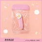 Zip Lock Bags Transparent PE Plastic Morandi Color Top Seal 10pcs 10