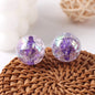 Plated Bubblegum Beads 18-20mm Dyed Core Crackle Glossy 20pcs 8