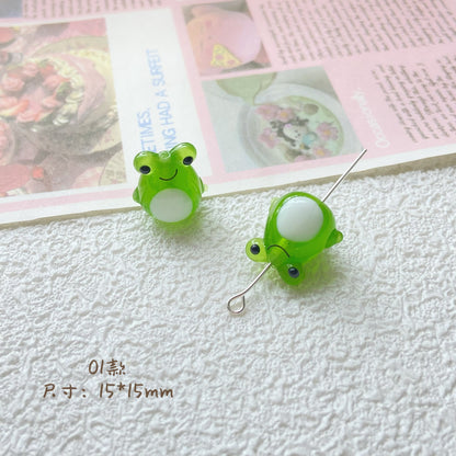 Hand Painted Animal Series Lampwork Glass Beads 1pc Adorable Characters 4