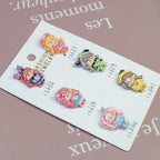Plating Sanrio Resin Beads Glossy Pretty Girl Series 10pcs 2
