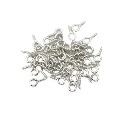 Iron Eye Pin Hooks Keychain Hardware 8 10 13 15 21mm 100pcs 5