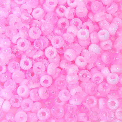 Multicolor Pony Beads Acrylic 9mm Smooth Finish 100pcs 36