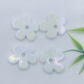 Flat Five-petal Flower Ceramic Beads 36mm Colorful Glazed 10pcs 7