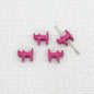 Cat Shaped Metal Beads 12mm Glossy Colorful Painted Alloy 20pcs 15