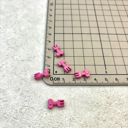 Fork Metal Beads 13mm Baking Painted Alloy 20pcs 11