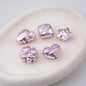 Metallic Wrinkle Heart Star Cube Clover Acrylic Beads Colorful 20pcs 9
