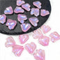 Czech Glass Beads Peony Petal 19mm Translucent Lavender Heart 50pcs 4