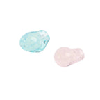 Lampwork Glass Beads Irregular Bone Shape 12mm Glow In The Dark 10pcs 5