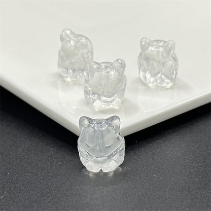 Czech Glass Beads Fox 15mm Translucent Glossy Multicolor 100pcs 6
