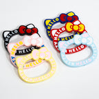 Painted Hello Kitty Acrylic Beads 72mm Colorful Bezel Frame 10pcs 5