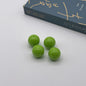 Opaque Bubblegum Beads 20mm Solid Color Glossy Mixed 113pcs 17