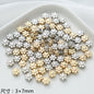 Acrylic Metallic Spacer Beads Gold and Silver 50pcs 11