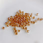 Geometric Square Glass Beads 5mm Transparent Perforated 10pcs 11