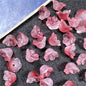 Wind Chime Flower Glass Beads 12mm Transparent Pink 50pcs 15