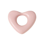 Heart Metal Beads 15mm Morandi Color Hollow Alloy 10pcs 5