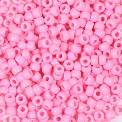 Multicolor Pony Beads Acrylic 9mm Smooth Finish 100pcs 23
