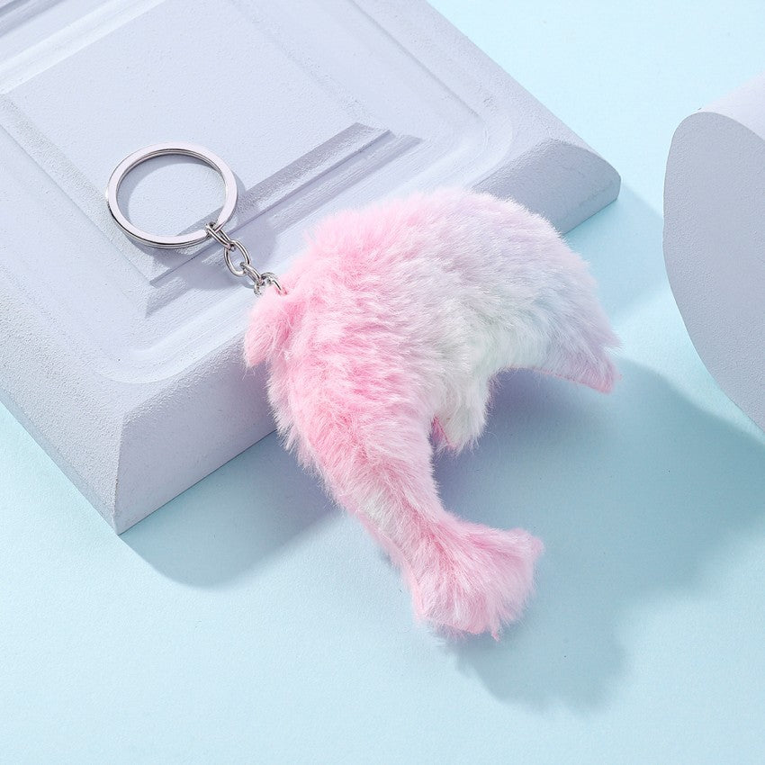 Plush Star Keychain Soft Pastel Cotton Candy Gradient 6