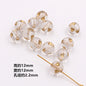 Vintage Baroque Flower Acrylic Beads Gilded Transparent 10pcs 12