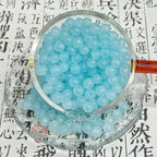 Transparent Round Glass Beads 8mm Vibrant Colors 50pcs 6
