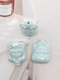 UV Plating Sucking Jelly Acrylic Beads 32mm Glossy Pastel Smile 50pcs 7
