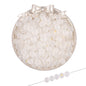 Gradient Frosted Round Glass Beads 8mm Matte Finish Gold Flecks 50pcs 5