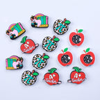 Silicone Focal Beads Apple Teacher School Stationery A Plus Teacher 20pcs 2