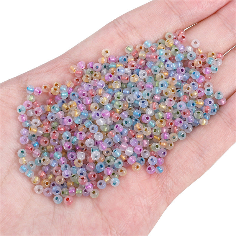Silver-plated Vintage Seed Glass Beads 3mm Timeless Shimmer 600pcs 3