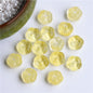 Czech Glass Beads Flat Pumpkin 9.5mm Translucent Orange 40pcs 6