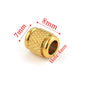 Stainless Steel Tube Metal Beads Patterned 6x7mm and 8mm 20pcs 12
