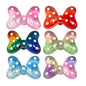 Sweet Polka Dotted Bow Acrylic Beads 29mm Colorful Mixed 10pcs 8