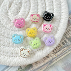 Bear Metal Beads 13mm Glossy Painted Alloy 10pcs 20