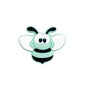 Silicone Focal Beads Bee With Large Eyes Pastel Colors 10pcs 12