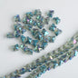 Electroplated Butterfly Glass Beads 8mm Iridescent Gold Purple Crystal 50pcs 13