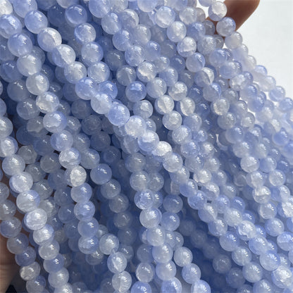 Crackle Round Glass Beads 8mm Dual Color Soft Pastel 200pcs 15