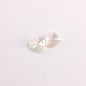 Plating Faceted Heart Acrylic Beads 13mm Transparent AB Colored 100pcs 6