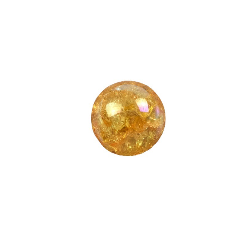 Plating Round Acrylic Beads 16mm AB Colored Crackle 100pcs 3