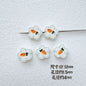Animal and Plant Series Metal Beads 1.5mm Hole Double-Sided Painted Alloy 10pcs 6
