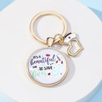 Metal Nurses Day Keychain Heart Nurse Cap Medical Theme 4