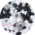 Mixed Style Acrylic Beads Colorful Hearts Bows Gems Assorted 6