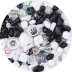 Mixed Style Acrylic Beads Colorful Hearts Bows Gems Assorted 6