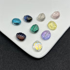 Small Turtle Glass Beads 10x12mm Transparent Assorted Colors 100pcs 4