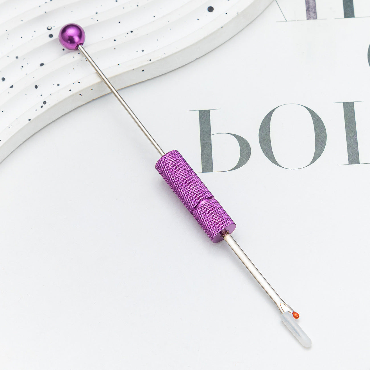 Beadable Seam Ripper Metal Ergonomic Thread Removal Knife 14.2cm 12