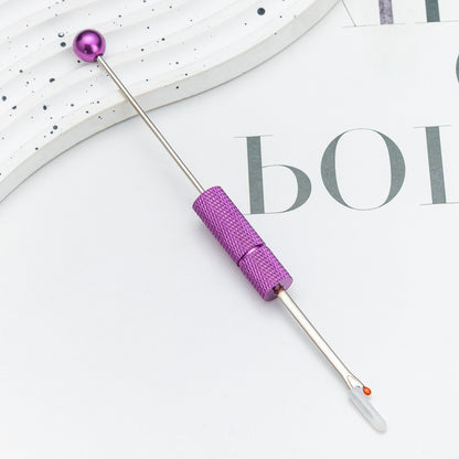 Beadable Seam Ripper Metal Ergonomic Thread Removal Knife 14.2cm 12