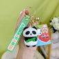 Resin Animal Farm Dog Keychain Silicone Cute Chubby Design 6