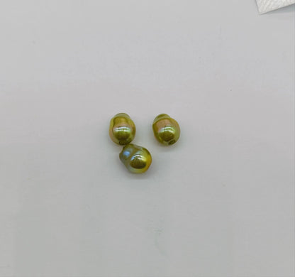 Plating Colorful Imitation Pearl Acrylic Beads 8mm 100pcs 11