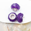 Purple Tone Resin Spacer Beads Mixed Shapes and Finishes 40pcs 6