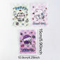 Top Seal Ziplock Plastic Bags Puppy Printed Pastel Checkered 10pcs 10.9x15cm 4