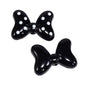 Sweet Polka Dotted Bow Acrylic Beads 29mm Colorful Mixed 10pcs 15